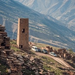 Dagestan mountain view in Russia